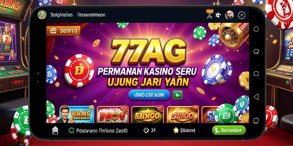 Tampilan gameplay menegangkan dan menarik di 77AG.