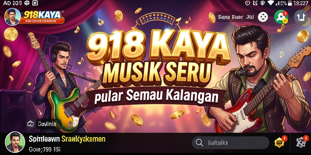 Tampilan gameplay seru dengan berbagai lagu musik.