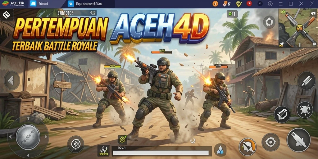 Gameplay seru ACEH4D dalam pertempuran Battle Royale.