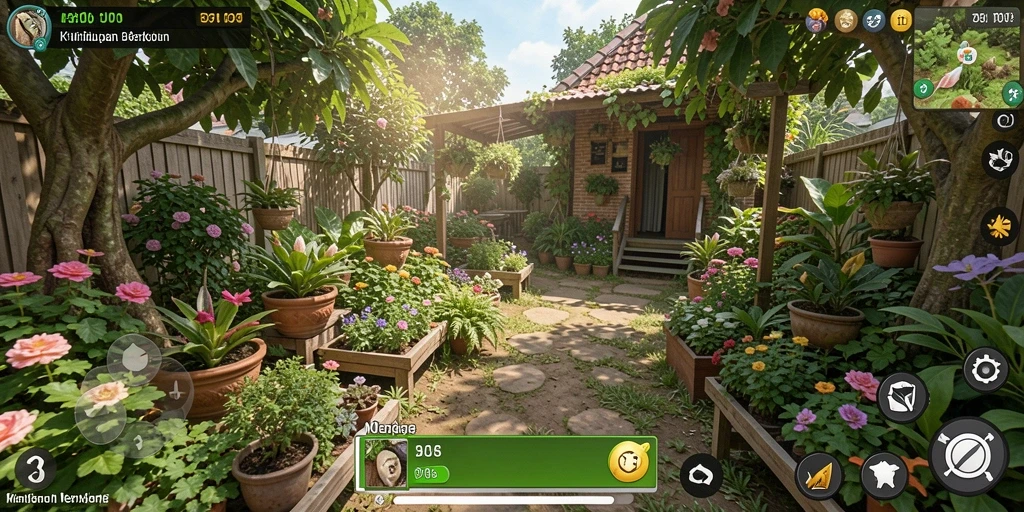 Tampilan visual menakjubkan dari gameplay D06 yang menggambarkan pertanian.