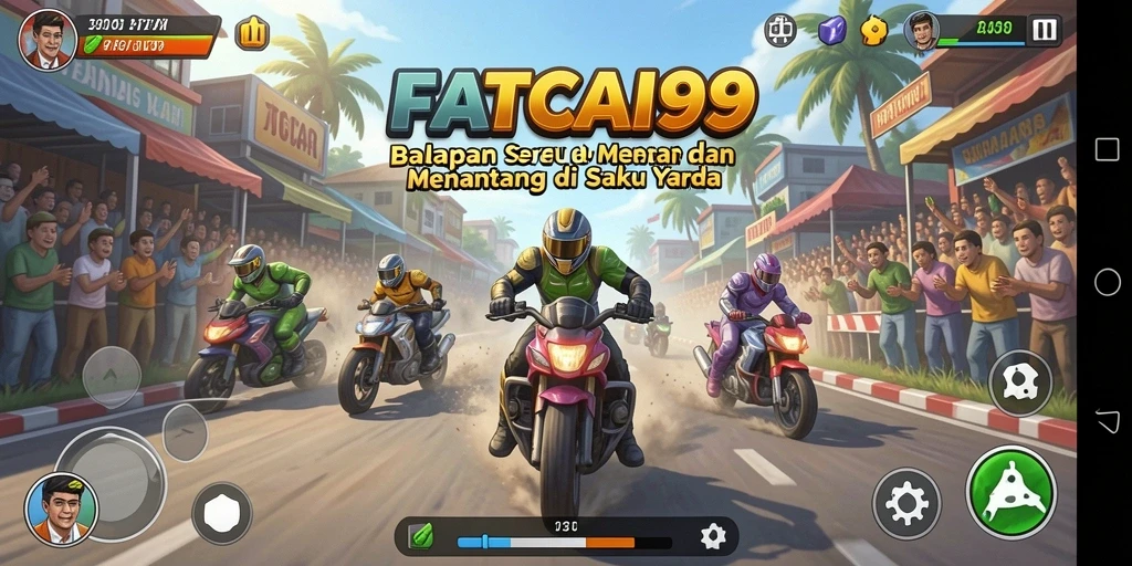 Gameplay seru di FATCAI99 dengan balapan yang mendebarkan.