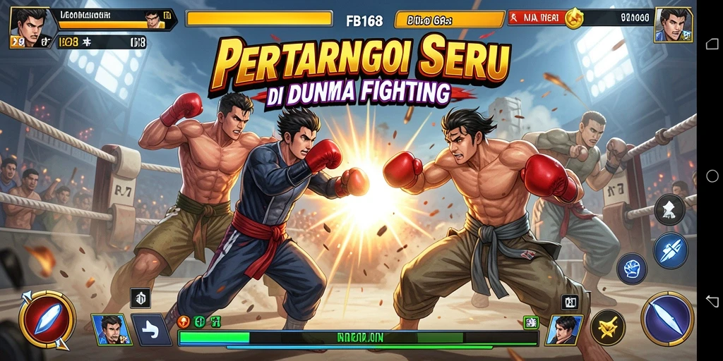 Screenshot FB168 menampilkan aksi pertarungan yang menegangkan dan karakter yang dinamis.