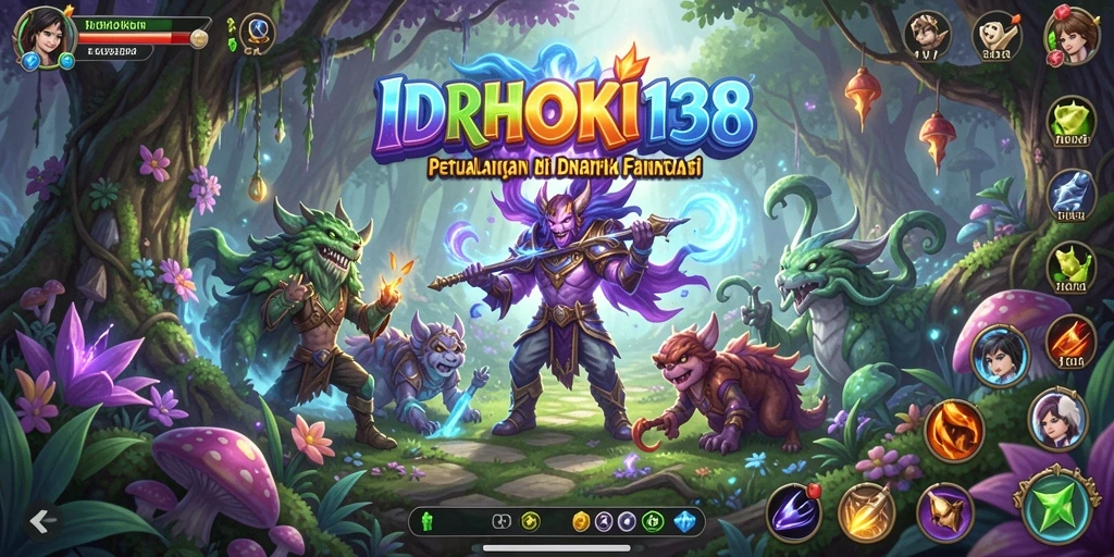 Screenshot menunjukkan gameplay seru dan menantang di IDRHOKI138.