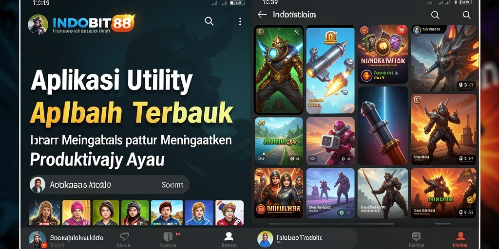 Tampilan aplikasi INDOBIT88 yang modern dan antarmuka intuitif.