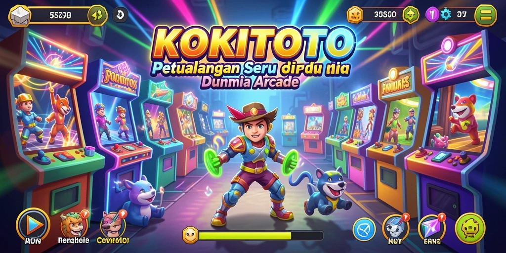 Tampilan screenshot <strong>KOKITOTO</strong> yang menunjukkan aksi seru dalam gameplay Arcade.