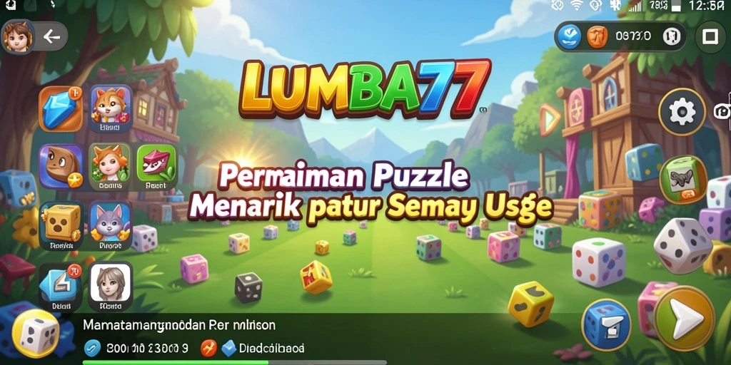 Tampilan gameplay seru dan menantang dari LUMBA77 dengan berbagai Puzzle.