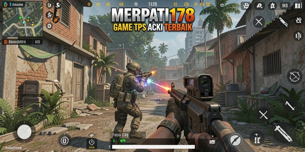 Tampilan seru gameplay MERPATI178 dalam mode TPS.