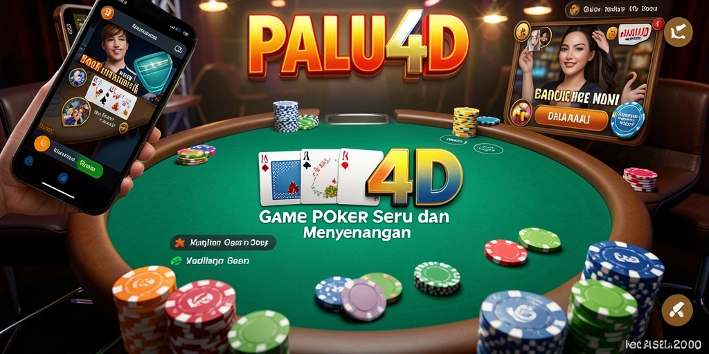 Tampilan permainan Poker yang seru dan menarik di PALU4D.