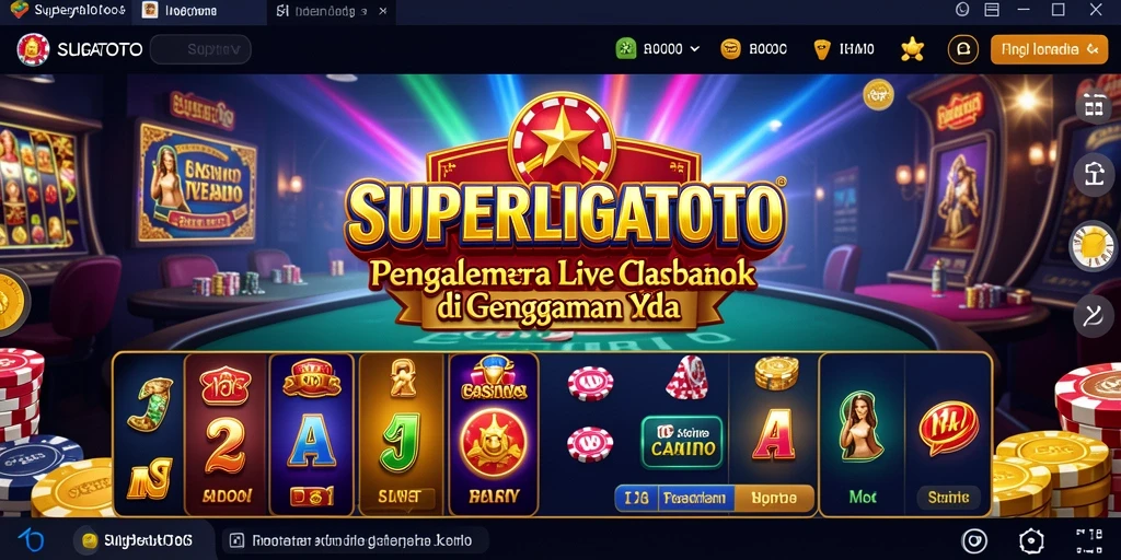Gameplay Live Casino menarik di SUPERLIGATOTO dengan dealer profesional.