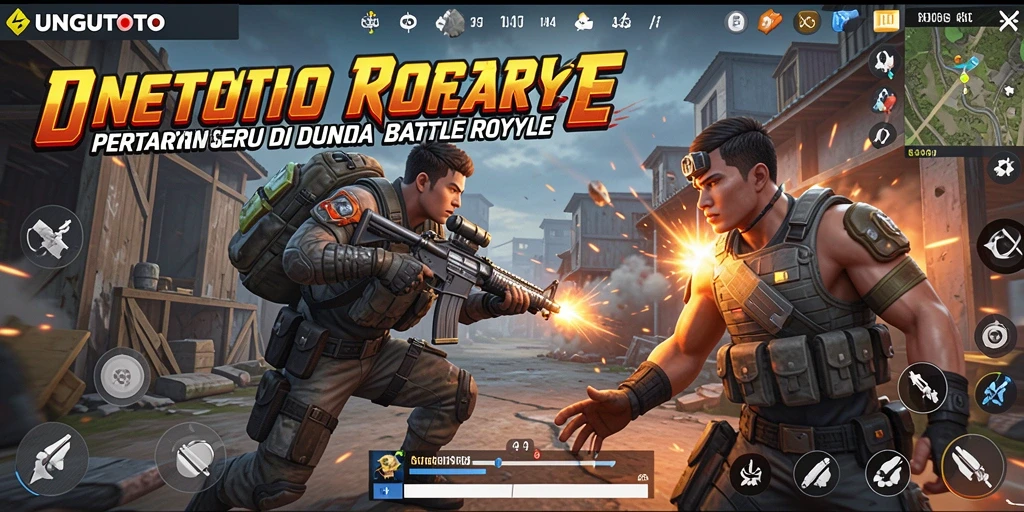 Tampilan gameplay seru di arena Battle Royale UNGUTOTO.